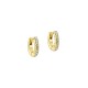 Ted Baker HETTIE crystal hoop earrings 10mm in polished finish with sparkling stones