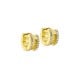 Ted Baker ROSY crystal roll huggie earrings in polished finish with sparkling stones