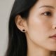 Georgini Midnight Velvet Black Agate Fairwater Stud Earring IE1188GB by Georigini