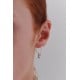 Karen Walker Sterling Silver Runaway Girl Hoop Earrings Karen Walker Runaway Girl Hoop Earrings in sterling silver with dangling signature charm