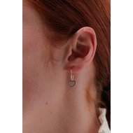 Karen Walker Mini Heart Hoop Earrings Karen Walker Mini Heart Hoop Earrings