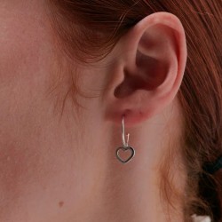 Karen Walker Mini Heart Hoop Earrings