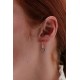 Karen Walker Sterling Silver Heart Hoop Earrings Karen Walker Heart Hoop Earrings in sterling silver with small heart charms on hoops