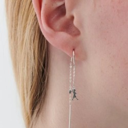 Karen Walker Runaway Girl Thread Earrings