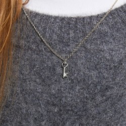 Karen Walker Monogram Key Necklace 45cm