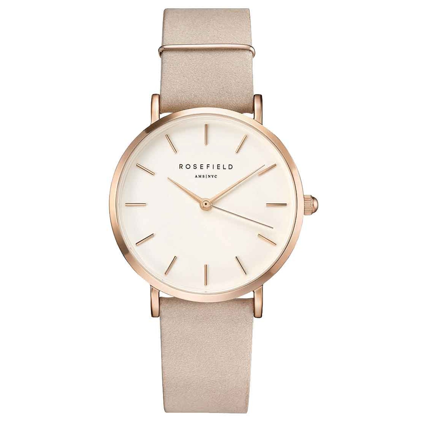 WSPR-W73 Rosefield Gold WEST VILLAGE Soft Pink Watch. The WEST VILLAGE: The iconic and traditionally rebellious neighborhood of the West Village – a nonchalant area with European flair – is the inspiration behind this collection. The watch has a slender c