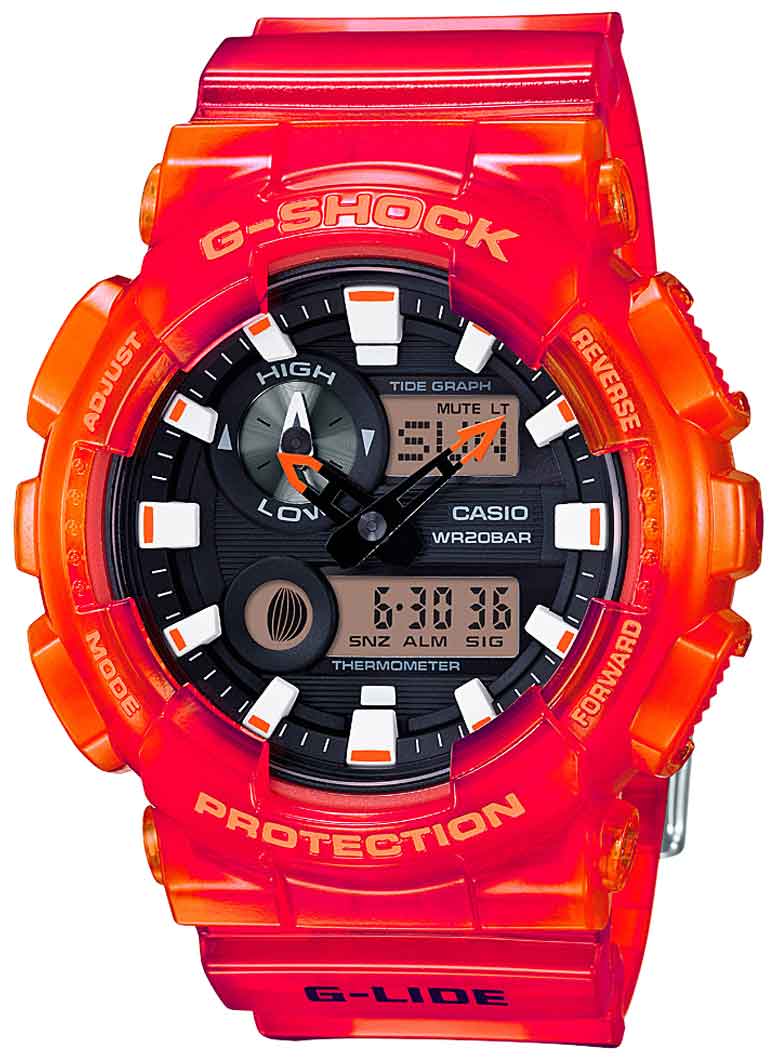 g shock g lide tide graph